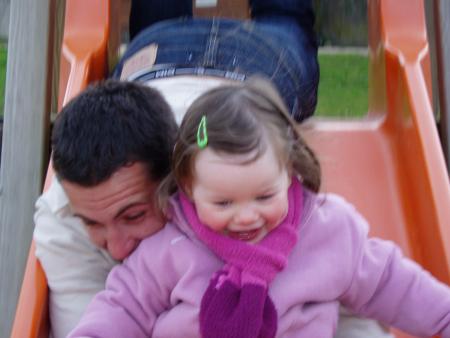 Le�on de toboggan � Tonton