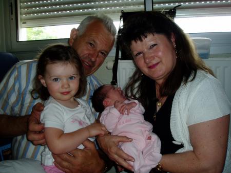 Avec papi Minou & mamie Rosa